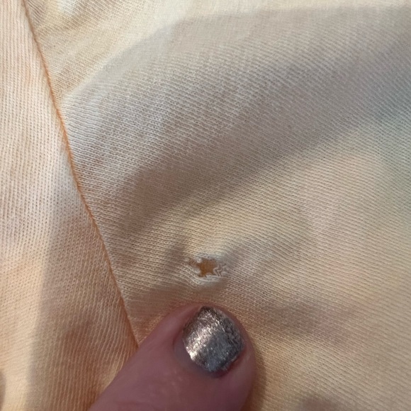 Sundry LOT Pink Heart Pop Peach & Pale Yellow Scoop Neck Modal Tee Size 1 Small - Picture 16 of 16